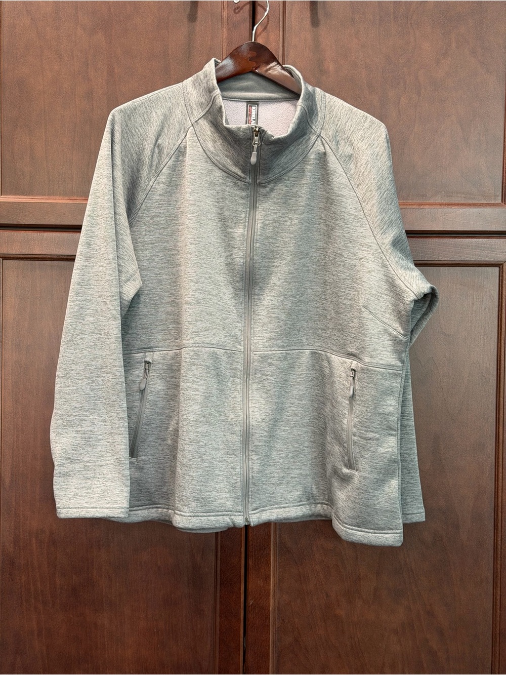 Kirkland Signature Light Heather Gray Full-Zip Jacket